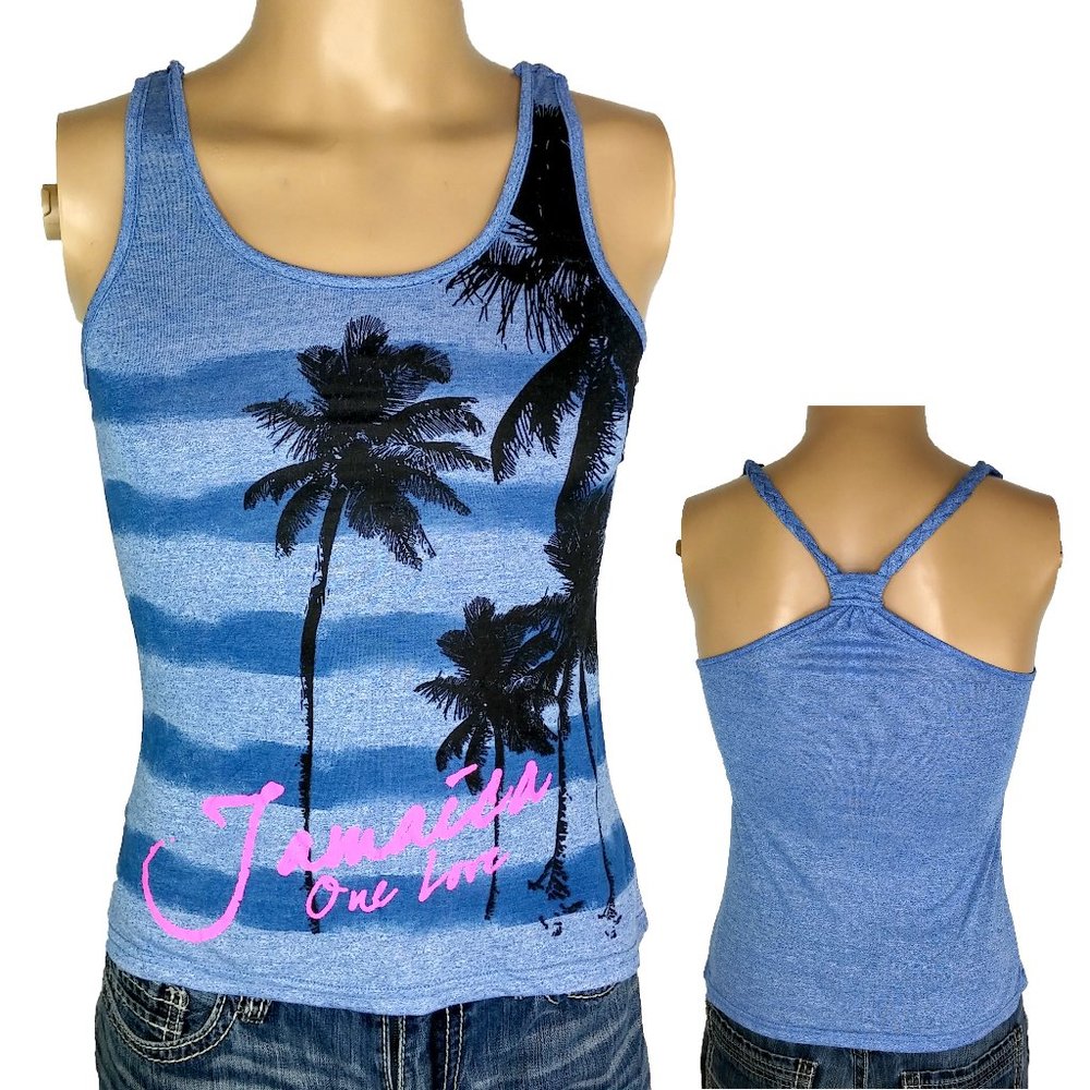 4/$20 NWT Jamaica One Love Braided Tank Top Sz S